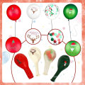 Globos de Navidad con arco de globos confeti rojo verde